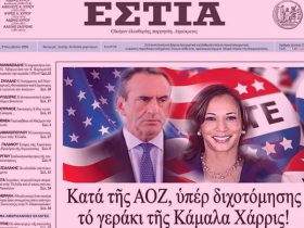 Στην Εστια της Κυριακής: Κατά τῆς ΑΟΖ, ὑπέρ διχοτόμησης τό γεράκι τῆς Κάμαλα Χάρρις!